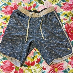 Vuori Blue Wave Shorts
